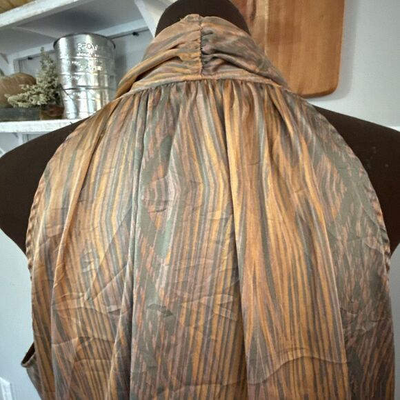 Derek Lam for Design Nation bubble hem mini dress size XL sleeveless peach gray - Picture 8 of 13